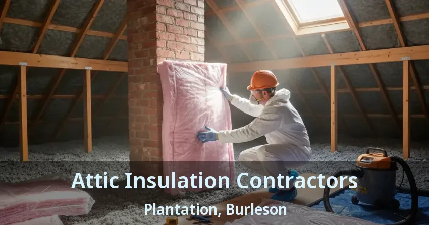 Attic Insulation Contractors Plantation, Burleson - TX
