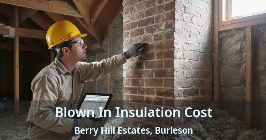 Blown In Insulation Cost Berry Hill Estates, Burleson - TX