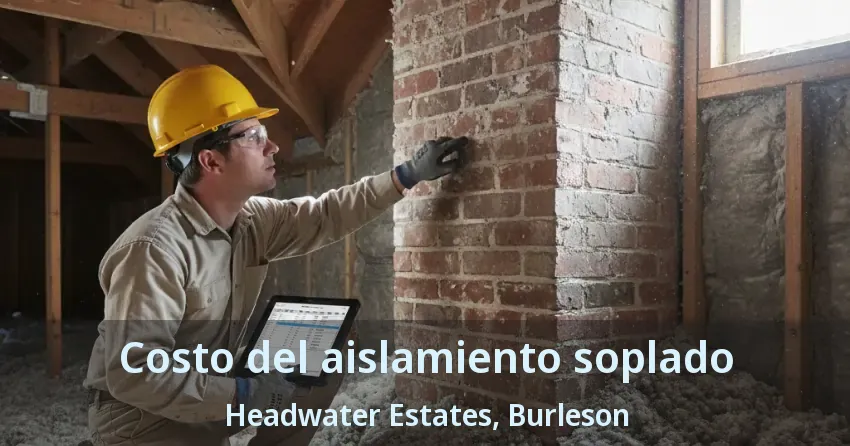Costo del aislamiento soplado Headwater Estates, Burleson - TX