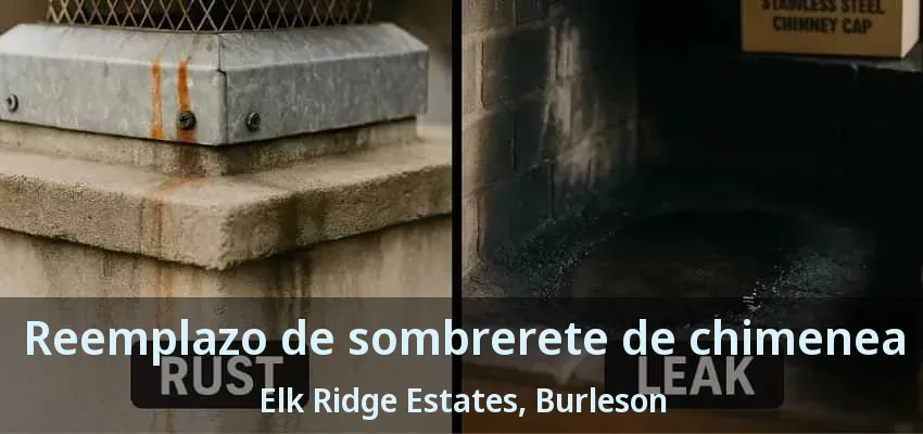 Reemplazo de sombrerete de chimenea Elk Ridge Estates, Burleson - TX