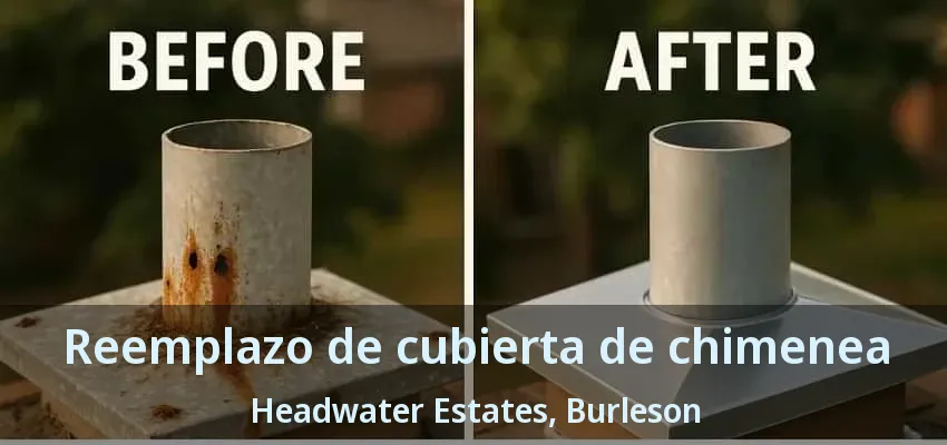 Reemplazo de cubierta de chimenea Headwater Estates, Burleson - TX Reemplazo de cubierta de chimenea Headwater Estates, Burleson - TX