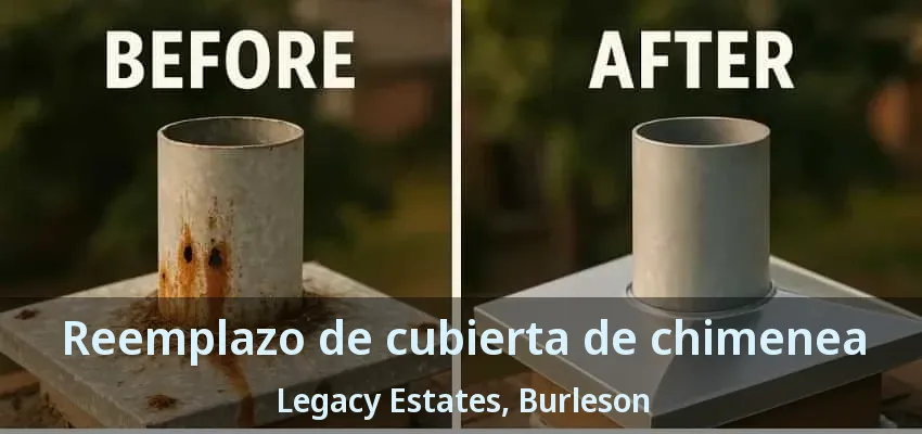 Reemplazo de cubierta de chimenea Legacy Estates, Burleson - TX Reemplazo de cubierta de chimenea Legacy Estates, Burleson - TX