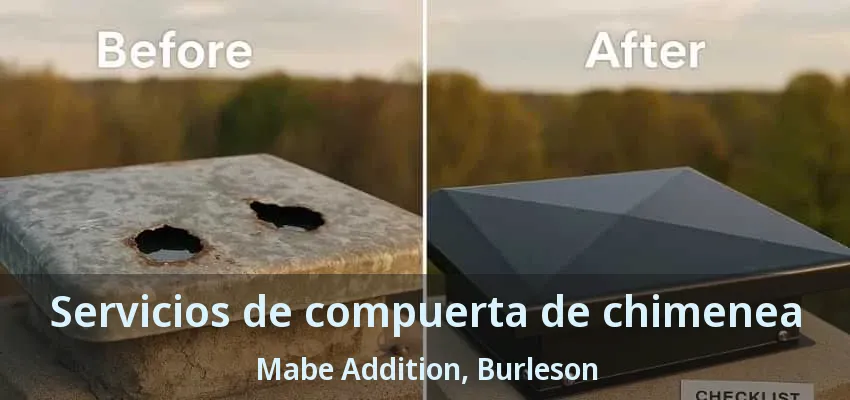 Servicios de compuerta de chimenea Mabe Addition, Burleson - TX Servicios de compuerta de chimenea Mabe Addition, Burleson - TX