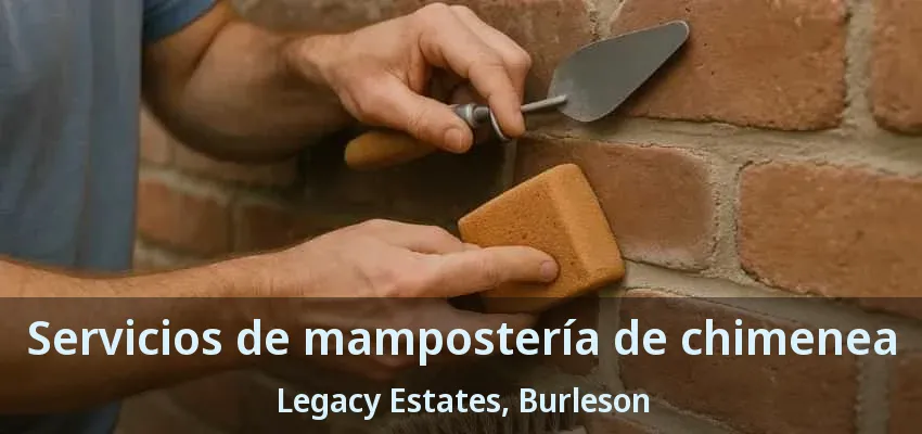 Servicios de mampostería de chimenea Legacy Estates, Burleson - TX