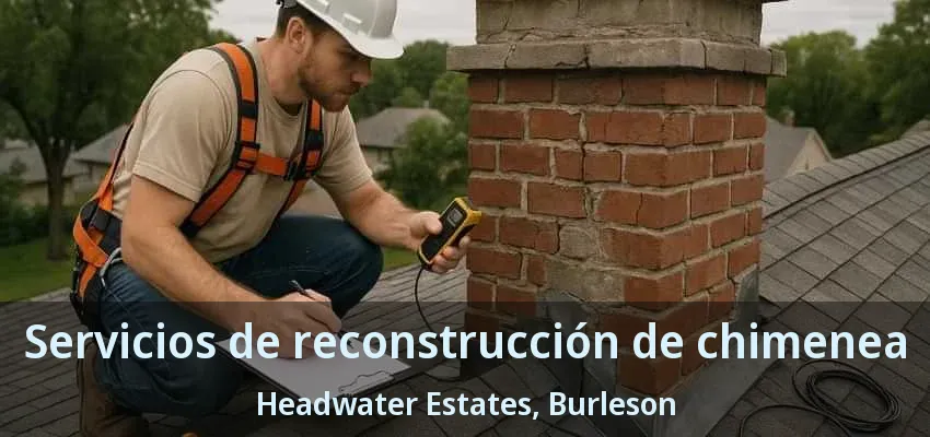Servicios de reconstrucción de chimenea Headwater Estates, Burleson - TX