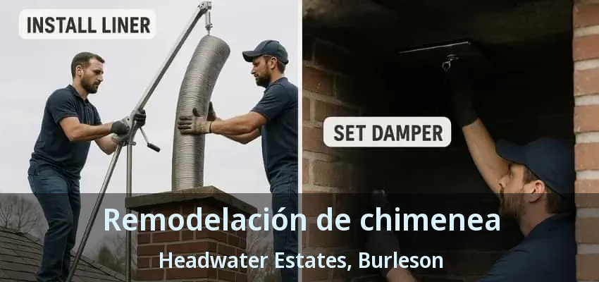 Remodelación de chimenea Headwater Estates, Burleson - TX