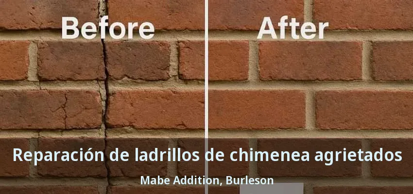 Reparación de ladrillos de chimenea agrietados Mabe Addition, Burleson - TX