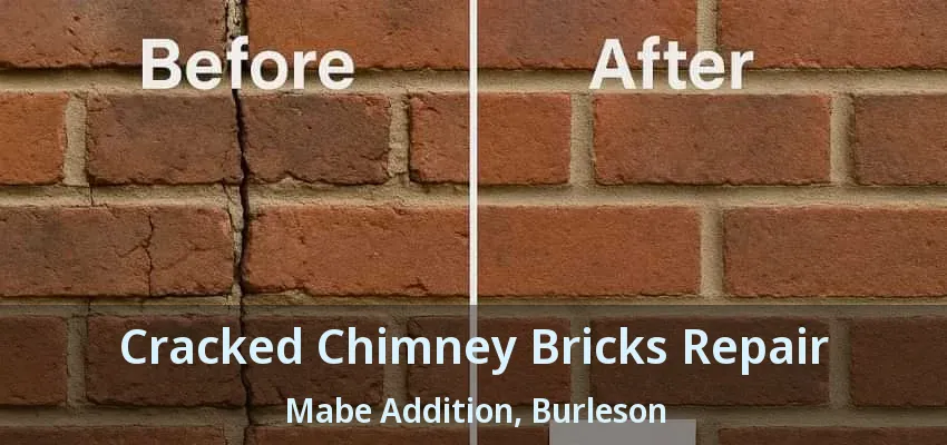 Cracked Chimney Bricks Repair Mabe Addition, Burleson - TX