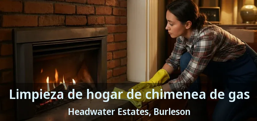 Limpieza de hogar de chimenea de gas Headwater Estates, Burleson - TX