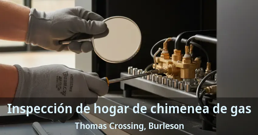 Inspección de hogar de chimenea de gas Thomas Crossing, Burleson - TX