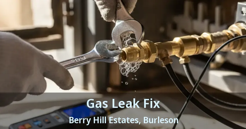 Gas Leak Fix Berry Hill Estates, Burleson - TX