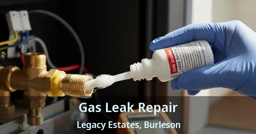 Gas Leak Repair Legacy Estates, Burleson - TX