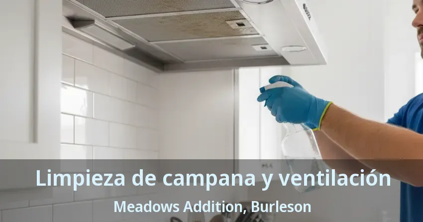Limpieza de campana y ventilación Meadows Addition, Burleson - TX