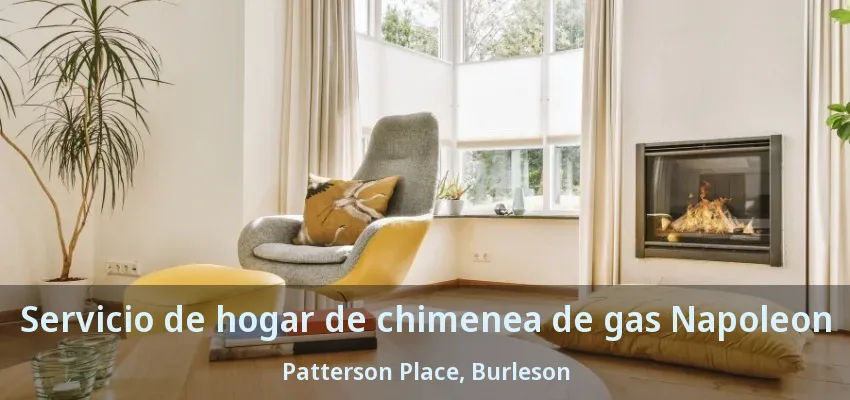Servicio de hogar de chimenea de gas Napoleon Patterson Place, Burleson - TX