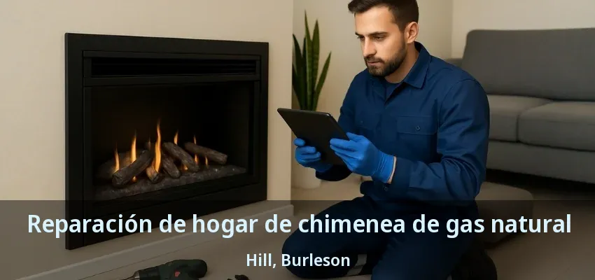Reparación de hogar de chimenea de gas natural Hill, Burleson - TX