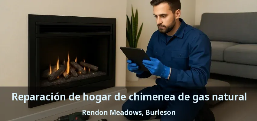 Reparación de hogar de chimenea de gas natural Rendon Meadows, Burleson - TX