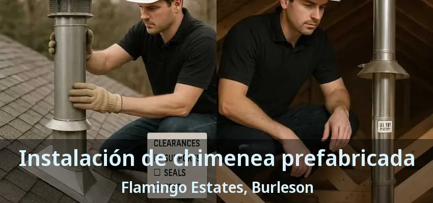 Instalación de chimenea prefabricada Flamingo Estates, Burleson - TX