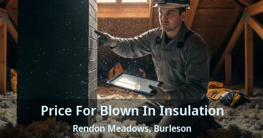Price For Blown In Insulation Rendon Meadows, Burleson - TX Price For Blown In Insulation Rendon Meadows, Burleson - TX